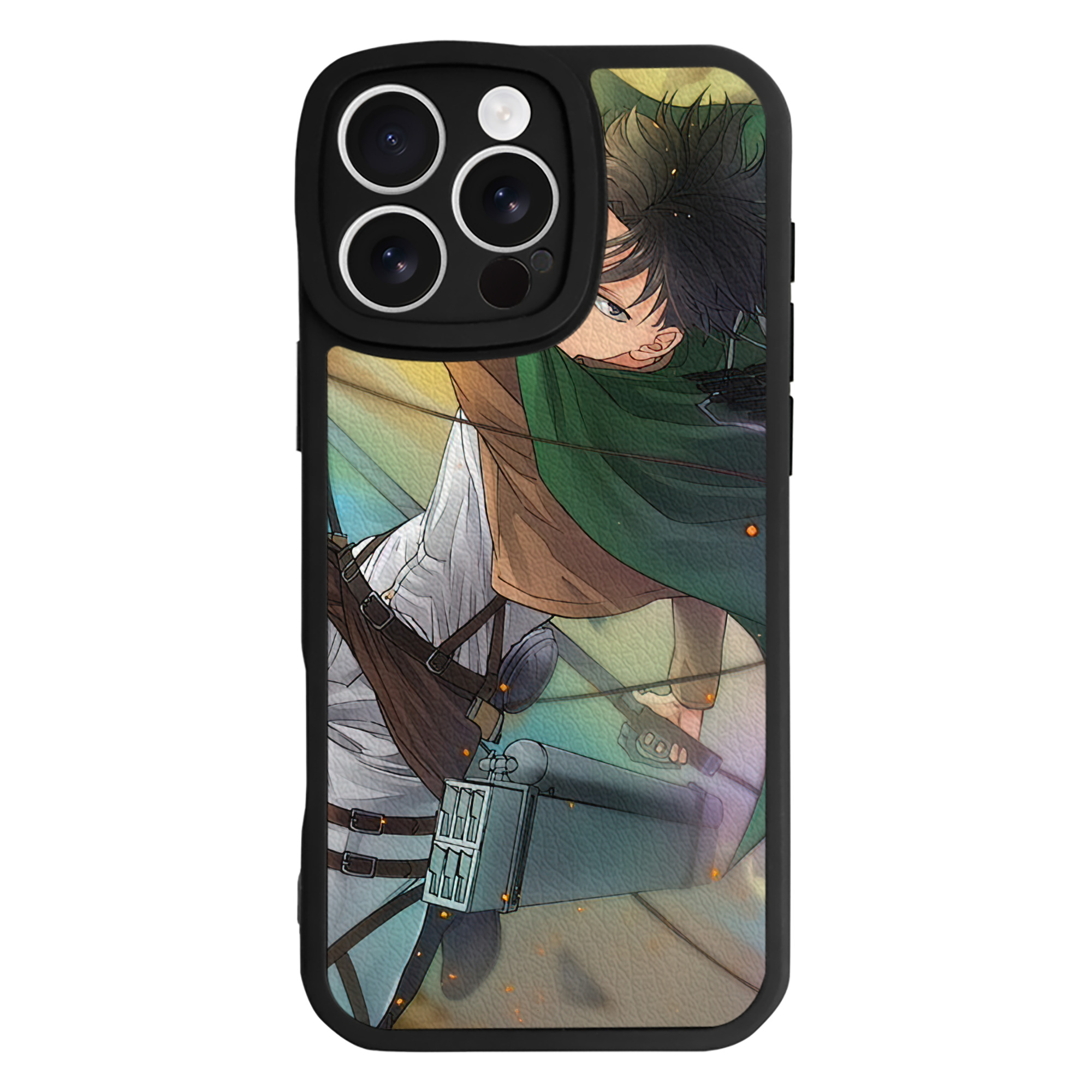 （画像用） 進撃の巨人 Attack on Titan 【iPhone 16シリーズ対応】シリコンスマホケース（レザー調） 材質：シリコン